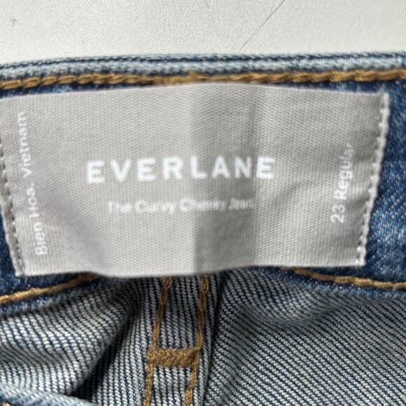 Everlane The Curvy Cheeky Jean Blue Organic Cotton Women's 23 Regular NWT - Picture 4 of 12